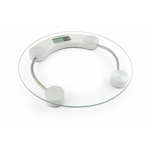 Digital Badrumsvg Esperanza EBS007W Vit Svart Glas
