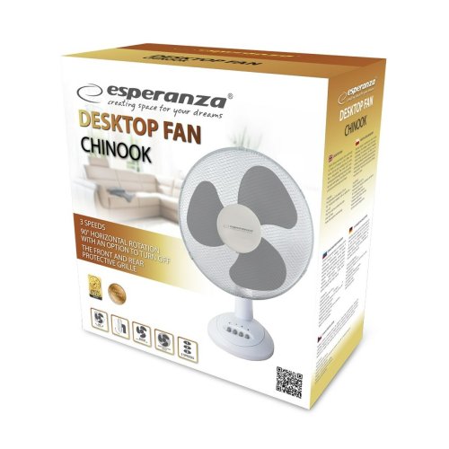 Bordsflkt Esperanza EHF003WE Vit Gr 50 W
