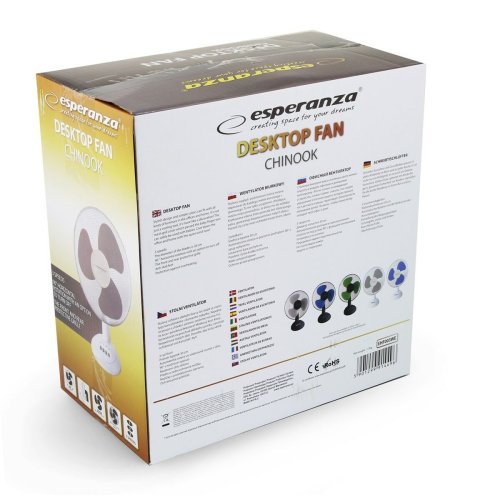 Bordsflkt Esperanza EHF003WE Vit Gr 50 W