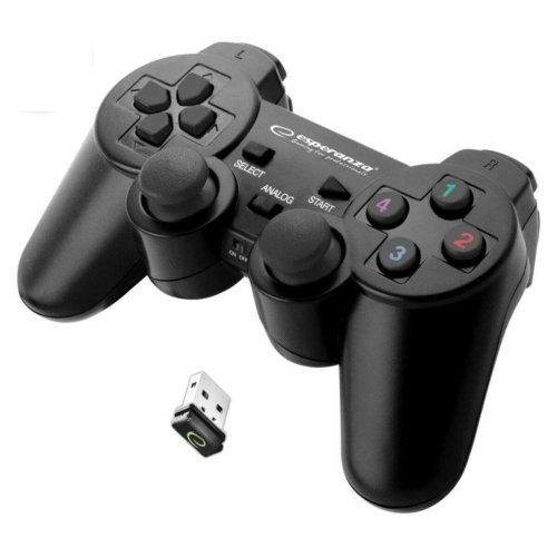 Trdls Spelkontroll Esperanza Gladiator GX600 USB 2.0 Vit Svart