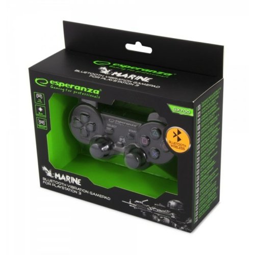 Trdls Spelkontroll Esperanza Marine GX700 Svart Bluetooth Play