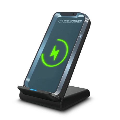 Trdls laddare med mobilhllare Esperanza EZC101 Svart