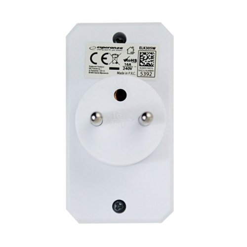 Plugg adapter Esperanza ELK305W 2 Plug