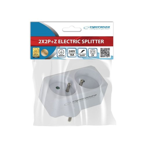 Plugg adapter Esperanza ELK305W 2 Plug