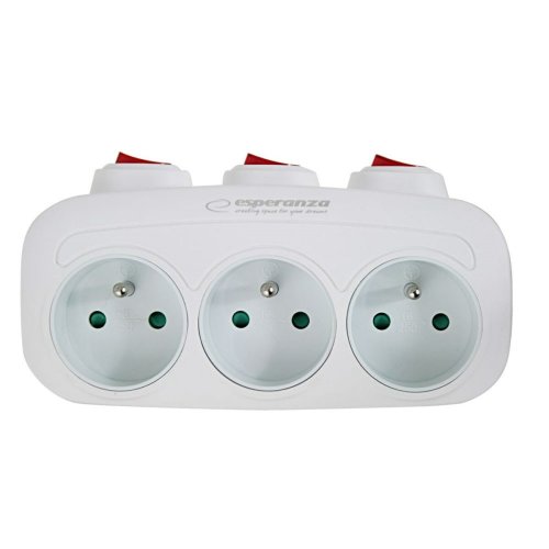 Plugg adapter Esperanza ELK307W 3 Plug