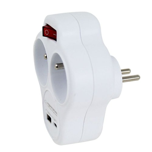 Plugg adapter Esperanza ELK311W 2 Plug