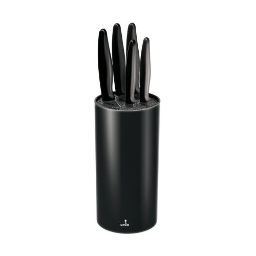Knivset Smile SNS-3 Svart Rostfritt stl Plast 6 Delar