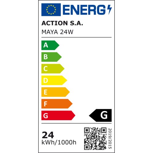 Taklampa Activejet AJE-MAYA Vit 80 24 W