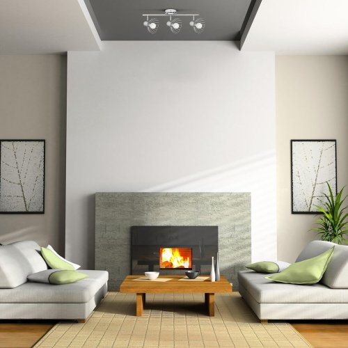 Taklampa Activejet AJE-GIZEL 3P Silvrig Metall 40 W