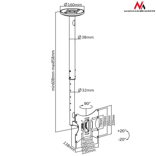 Vgghllare MacLean MC-504B 23" 42"