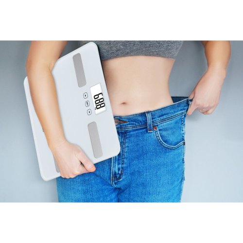 Digital Badrumsvg Blaupunkt BSM501 Vit Metall 150 kg