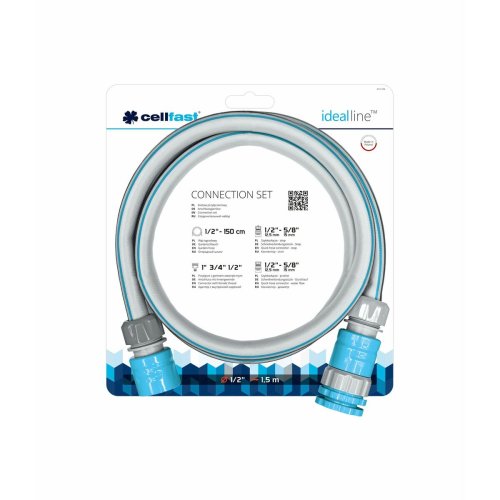 Snabbkopplingsset fr slangvagn Cellfast  12,5 mm 3 Delar