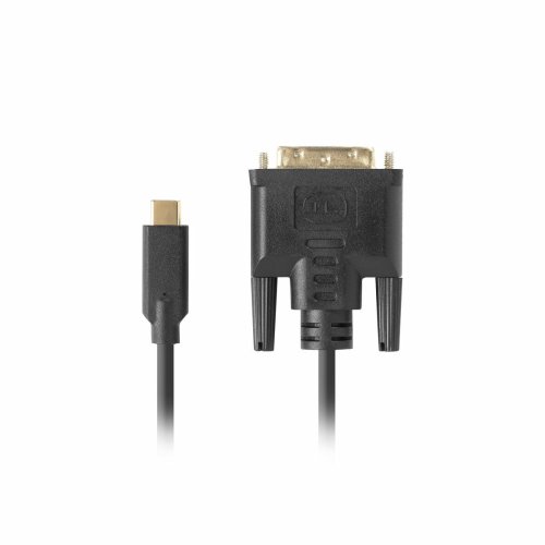 USB-C till DVI-D Kabel Lanberg CA-CMDV-10CU-0018-BK Svart 1,8 m