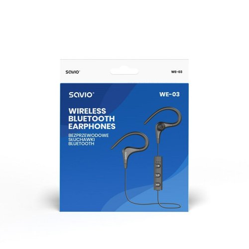 Bluetooth Sporthrlurar Savio WE-03 Svart