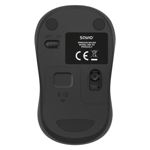 Mus Savio MB-03 Svart 1000 dpi