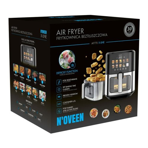 Luftfrits N'oveen AF770 Svart Silvrig 1700 W 6,5 L