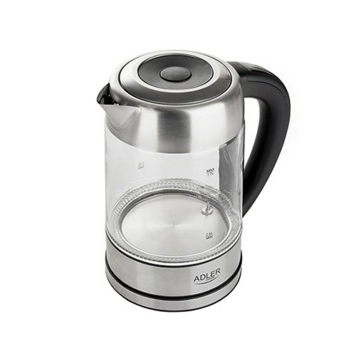 Vattenkokare Adler AD 1247 Stlgr Glas 2200 W 1,7 L