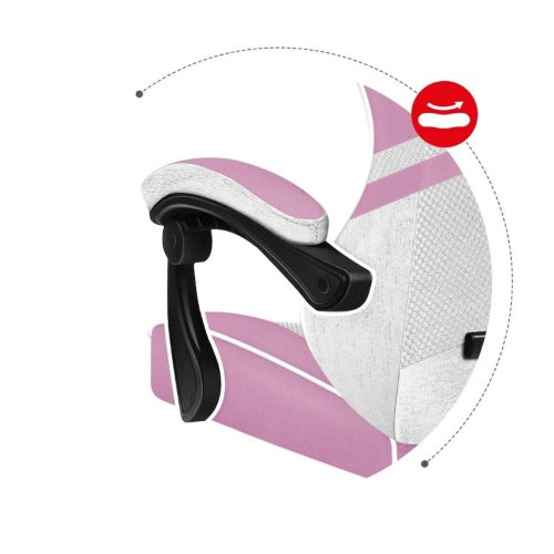 Spelstol Huzaro HZ-Force 4.4 Pink Mesh