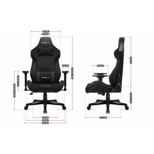 Spelstol Huzaro HZ-Force 7.6 Black Svart
