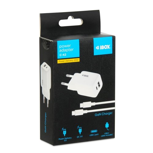 Vggladdare Ibox ILUC42W Vit 33 W (1 antal)