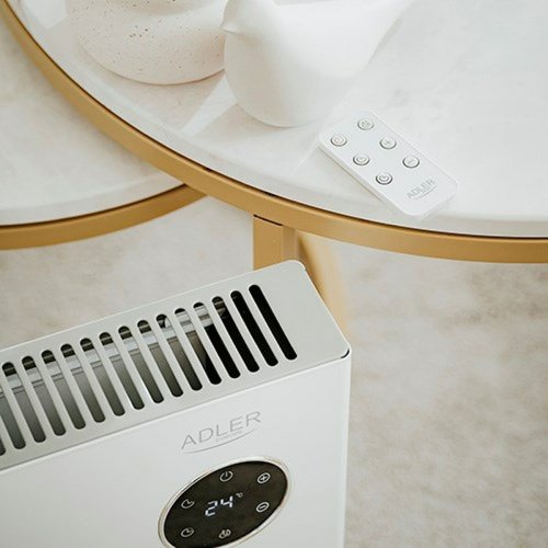 Keramisk vggmonterad flkt Adler AD 7752 Vit 2000 W