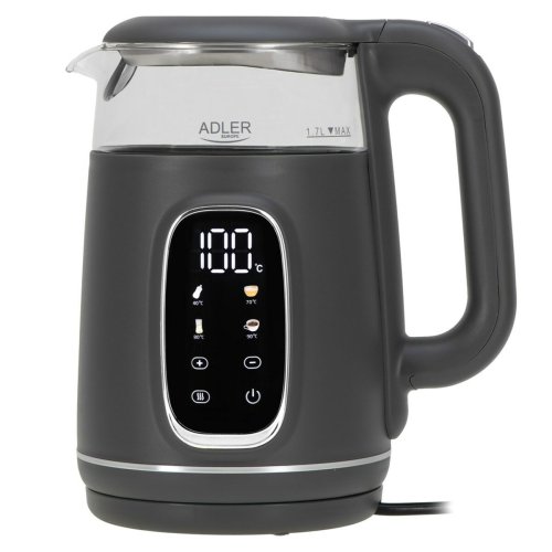 Vattenkokare Adler AD 1305gs Gr Silvrig 2200 W 1,7 L