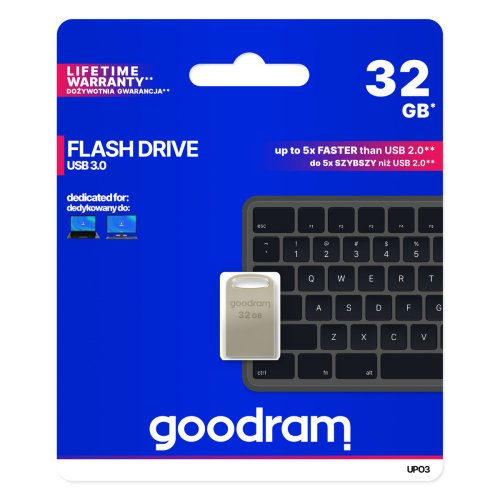 Minnessticka GoodRam Executive Gr Silvrig 32 GB