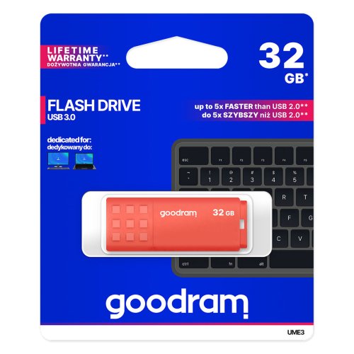 USB-minne GoodRam UME3 Orange 32 GB (1 antal)