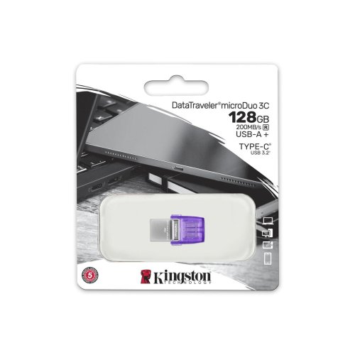 Minnessticka Kingston DTDUO3CG3/128GB Svart Purpur Stl 128 GB D