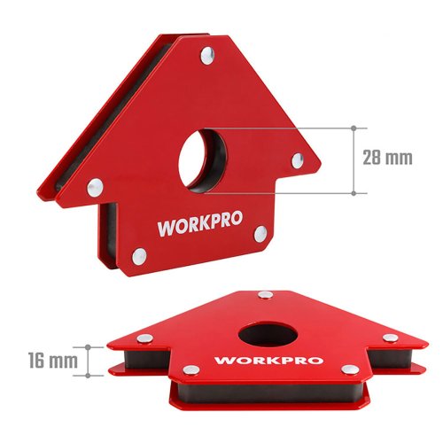 Magnetisk svetsvinkel Workpro 4" 10 cm