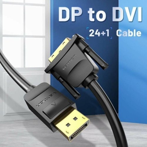 Adapter DisplayPort till DVI Vention HAFBG Svart 1,5 m
