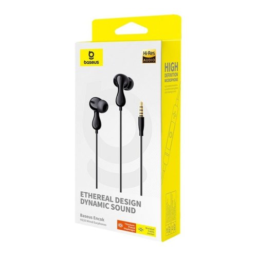 Hrlurar med Mikrofon Baseus Encok HZ20 Svart