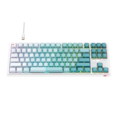 Tangentbord Havit KB901Lwg Vit