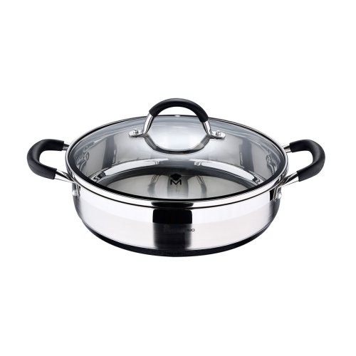 Kastrull med lock Masterpro Rostfritt stl AISI 304 (3,8 L) 28 x