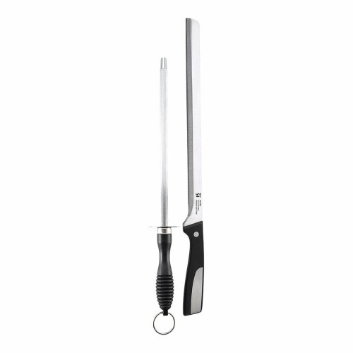 Skinkkniv San Ignacio SG-4362 Rostfritt stl Chaira 2 Delar