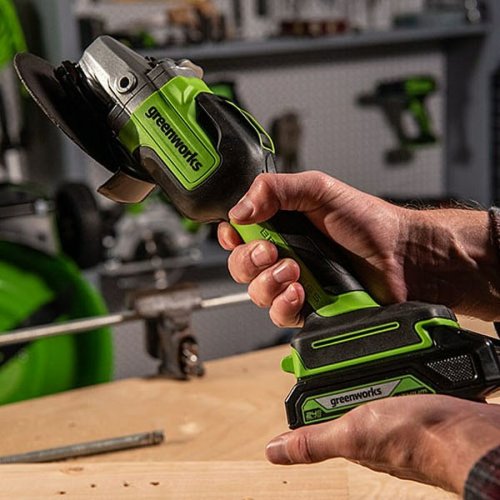 Vinkelslip Greenworks GD24AG 125 mm