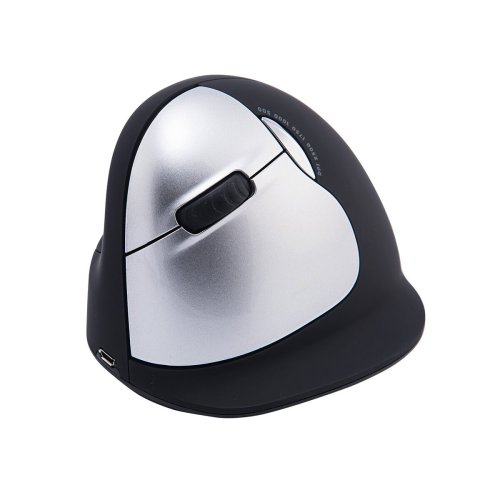 Optisk Mus Ergonomisk R-Go RGOHELELAWL Svart