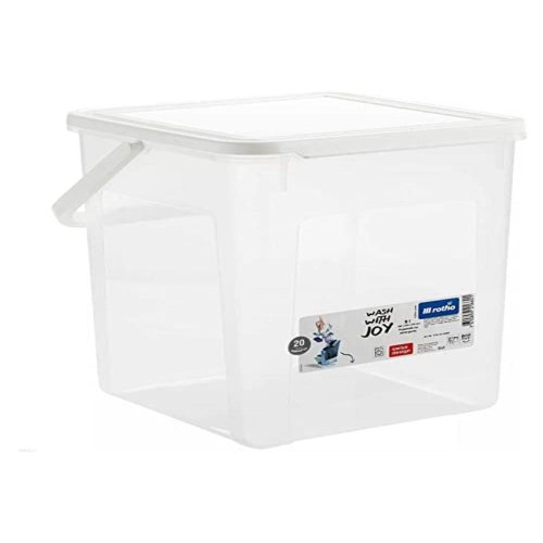 Behllare Rotho Basic Vit Transparent 9 L