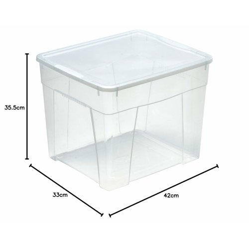Hinkbehllare Mondex space box 4 h 34,5l Transparent polypropen