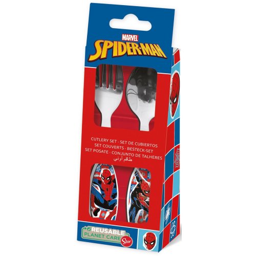 Bestick-set Spider-Man CZ11342 Rostfritt stl Multicolour 2 Dela