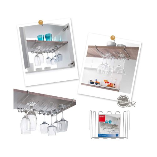 Glashllare Metaltex My-crystal 38 x 26 x 7 cm Metall upp till c