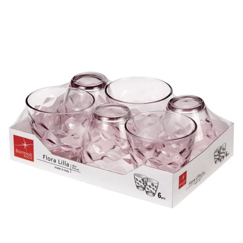 Glasset Bormioli Rocco Flora Rosa Glas 260 ml 6 antal
