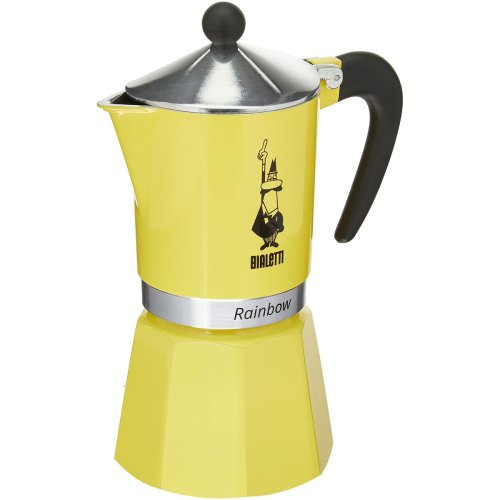 Italiensk Kaffepanna Bialetti Rainbow Gul Jaune Metall 6 Koppar