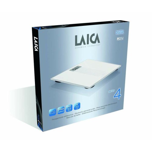 Digital Badrumsvg LAICA PS1054 Vit Glas 150 kg