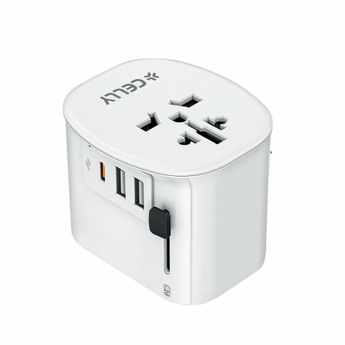 Vggladdare Celly MULTIPLUG30WWH 30 W