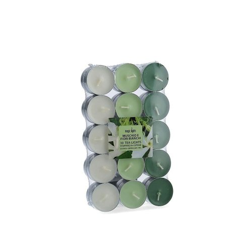 Doftljus Magic Lights Vita blommor (30 antal)