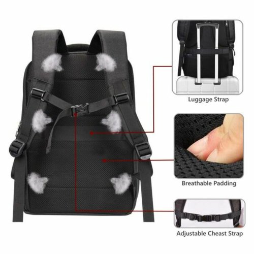 Ryggsck fr brbar dator och surfplatta med USB uttag Ewent EW2