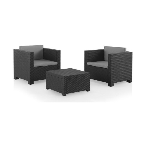 Set med bord och 2 ftljer SP Berner Diva tete grafit