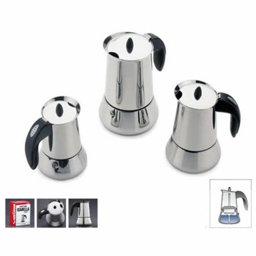 Italiensk Kaffepanna Valira ISABELLA 4T Stl Rostfritt stl 4 Cs