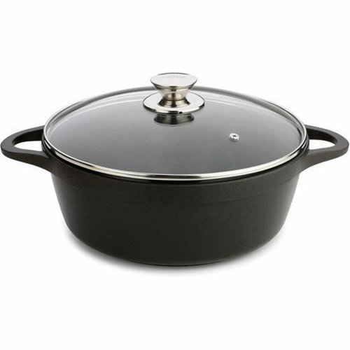 Kastrull med lock Valira 4141/25 Svart  24 cm